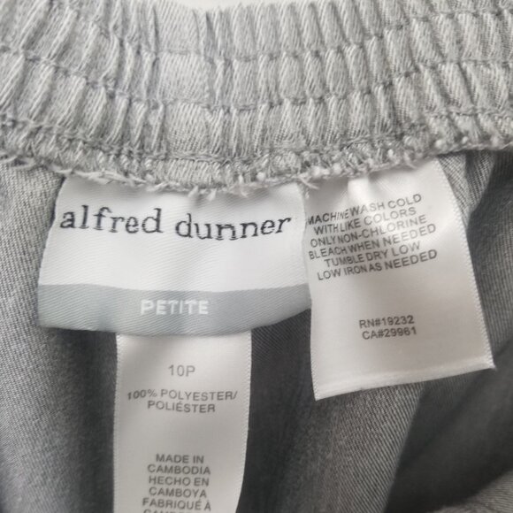 EUC elegant gray Alfred Dunner sz 10P pants - Picture 5 of 5